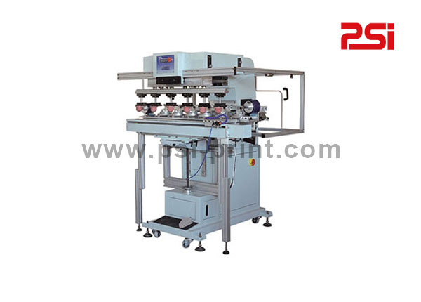 325-120S6T Six color pad printer with shuttle